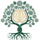 Manovritti logo – a stylized tree of growth with a human brain at its center, symbolizing mental wellness and holistic psychological care offered by world-class therapists.
